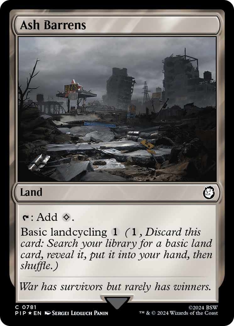 Ash Barrens (Surge Foil) [Fallout] | Exor Games Truro