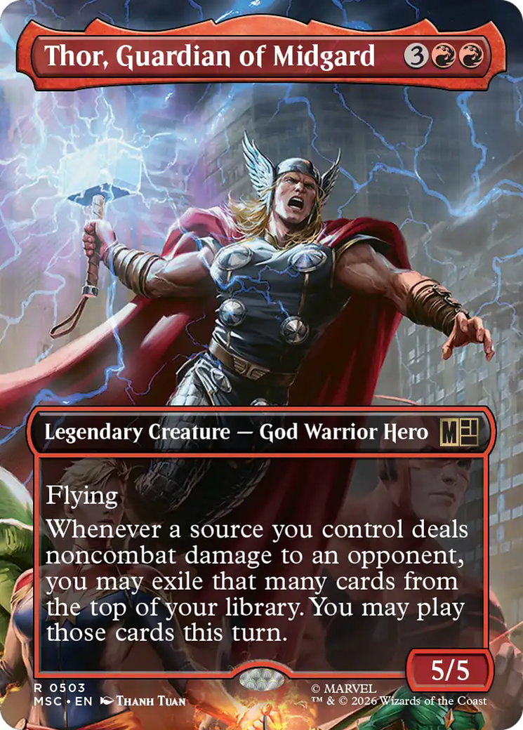 Thor, Guardian of Midgard (Borderless) [Marvel Super Heroes Commander] | Exor Games Truro