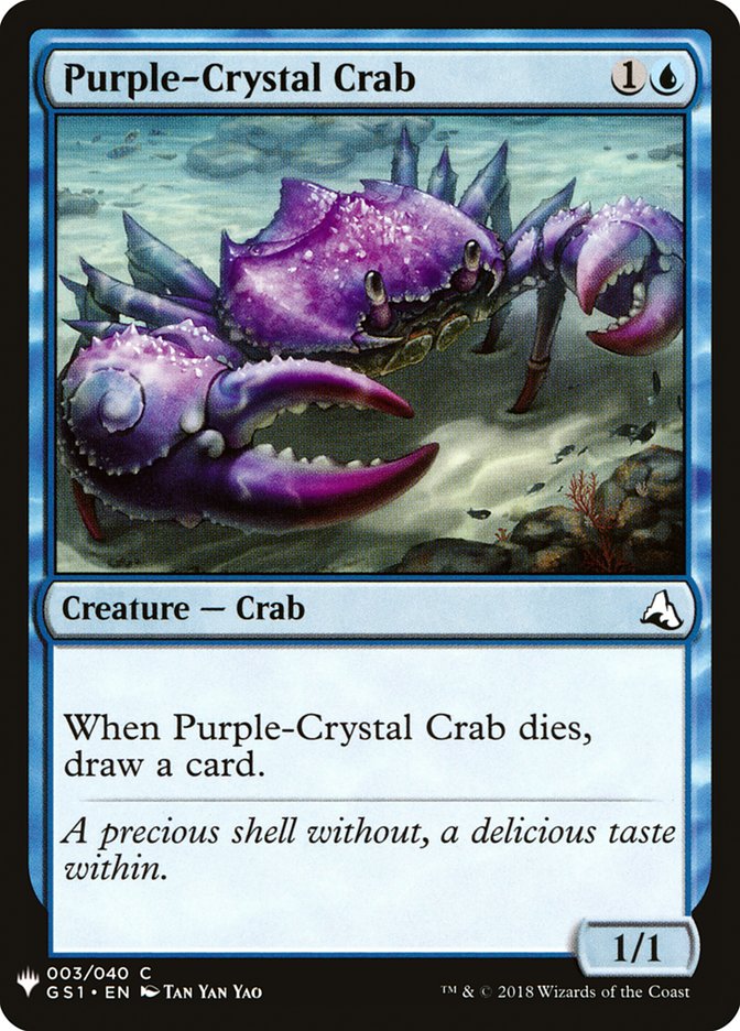 Purple-Crystal Crab [Mystery Booster] | Exor Games Truro