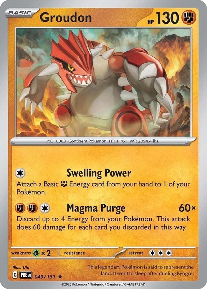 Groudon (049/131) [Scarlet & Violet: Prismatic Evolutions] | Exor Games Truro