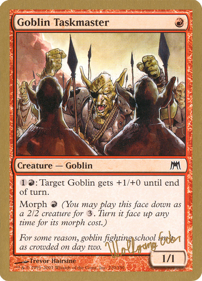 Goblin Taskmaster (Wolfgang Eder) [World Championship Decks 2003] | Exor Games Truro