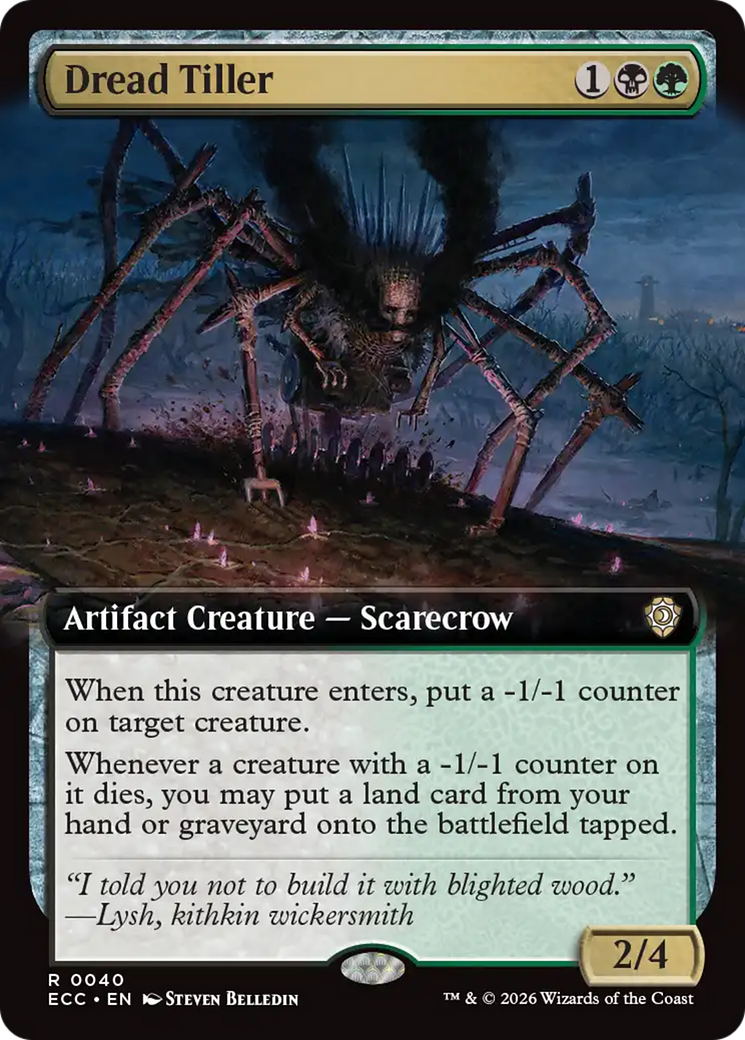 Dread Tiller (Extended Art) [Lorwyn Eclipsed Commander] | Exor Games Truro