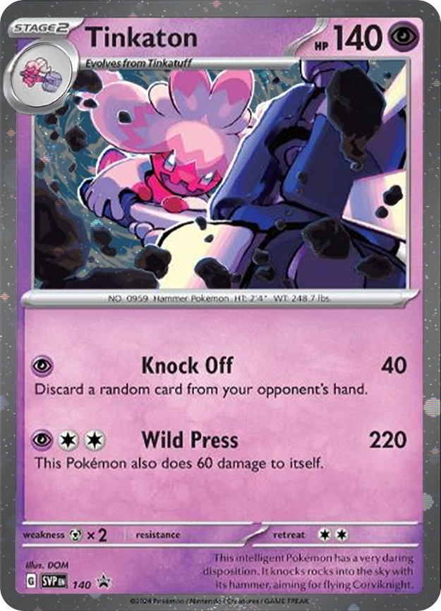 Tinkaton (SVP140) (Cosmos Holo) [Scarlet & Violet: Black Star Promos] | Exor Games Truro