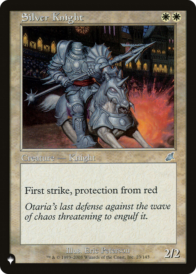 Silver Knight [The List] | Exor Games Truro