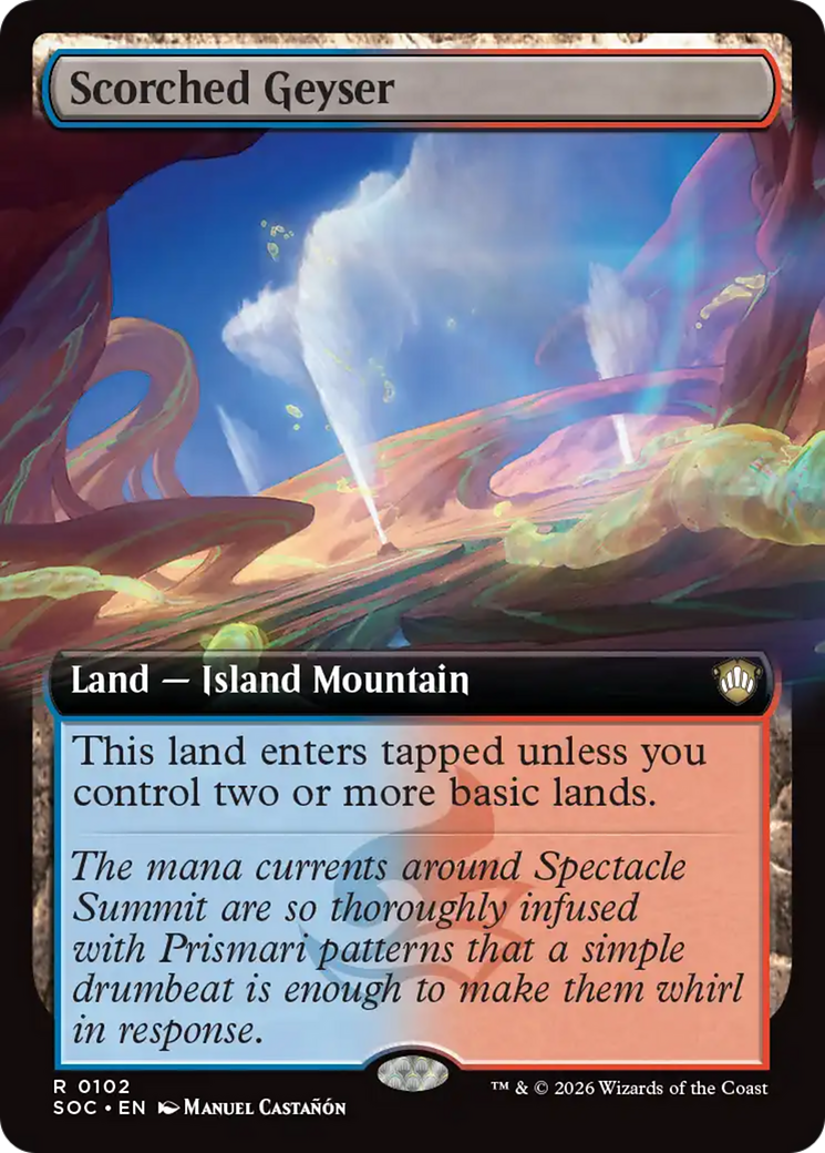 Scorched Geyser (Extended Art) [Secrets of Strixhaven Commander] | Exor Games Truro