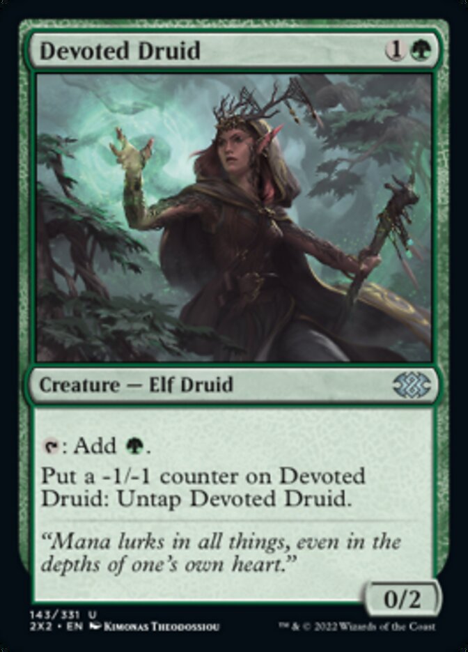 Devoted Druid [Double Masters 2022] | Exor Games Truro