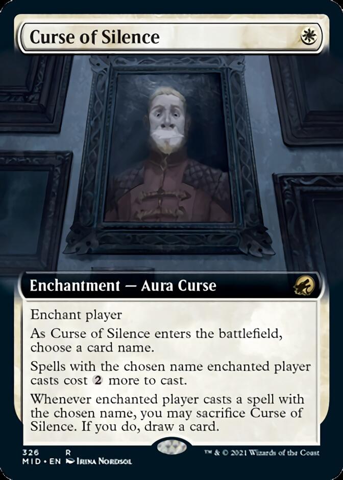 Curse of Silence (Extended Art) [Innistrad: Midnight Hunt] | Exor Games Truro