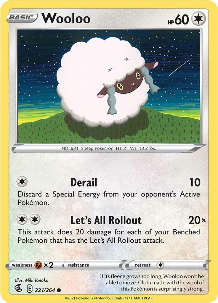 Wooloo (221/264) [Sword & Shield: Fusion Strike] | Exor Games Truro