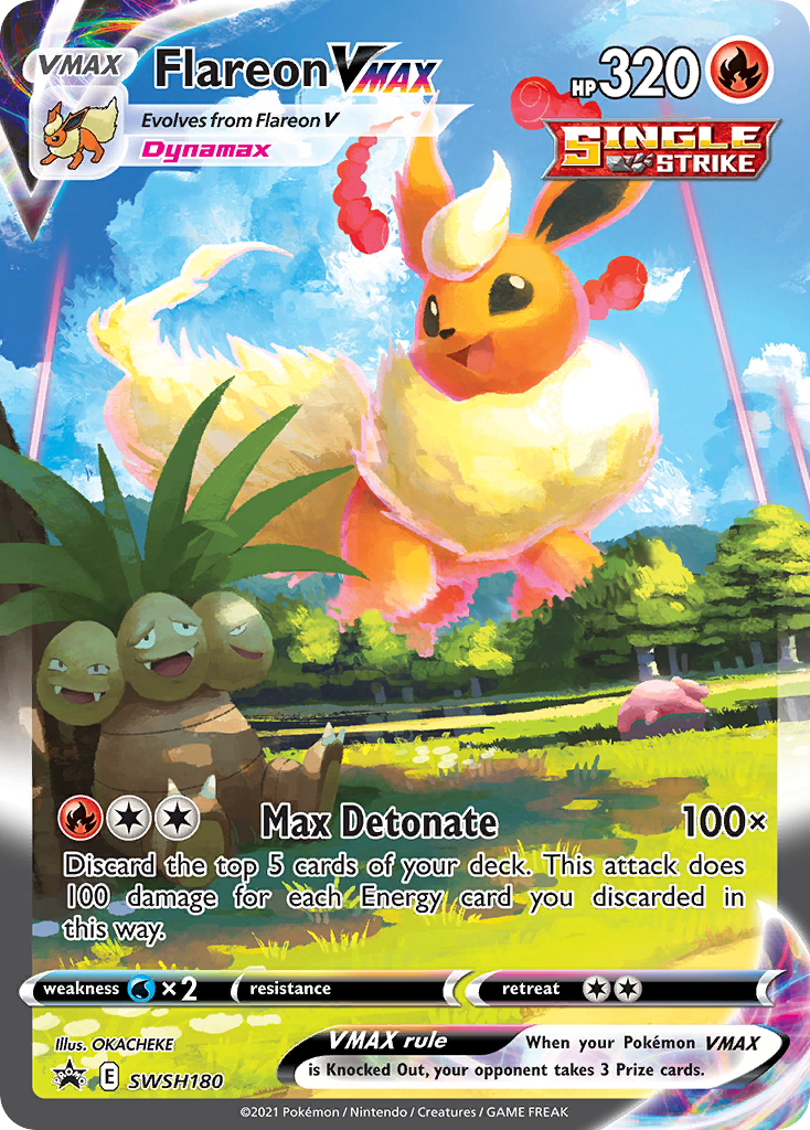 Flareon VMAX (SWSH180) (Jumbo Card) [Sword & Shield: Black Star Promos] | Exor Games Truro