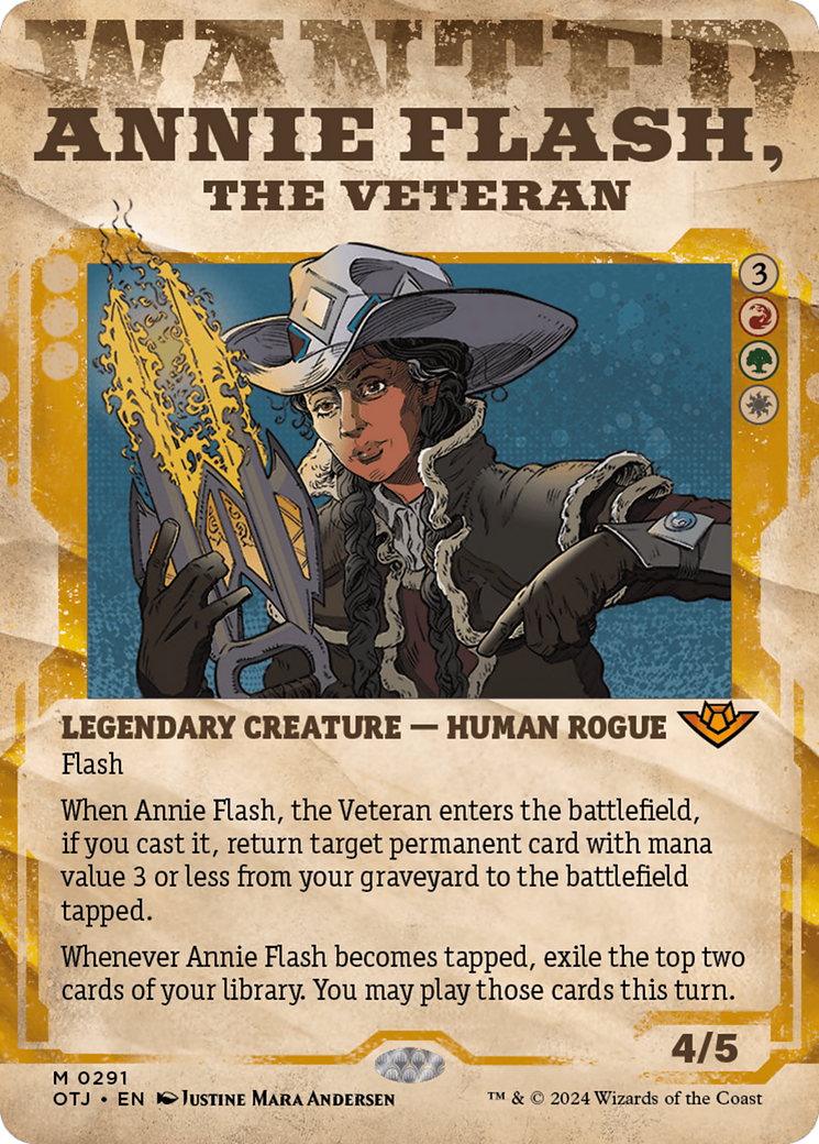 Annie Flash, the Veteran (Showcase) [Outlaws of Thunder Junction] | Exor Games Truro