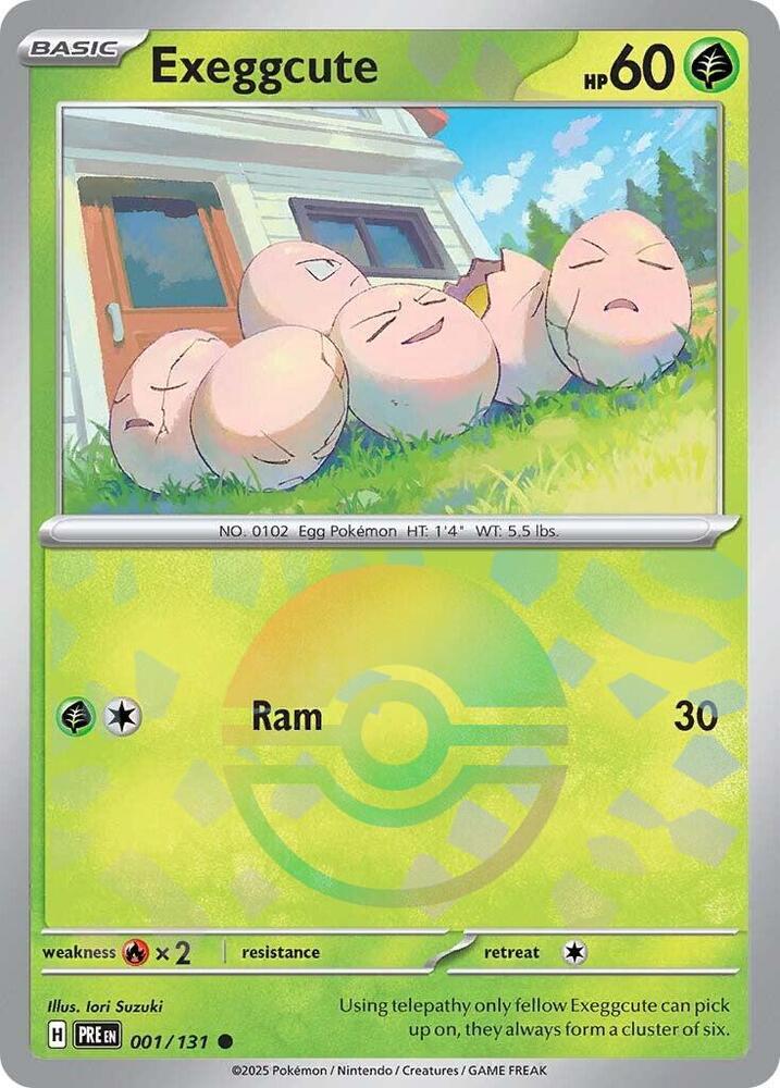 Exeggcute (001/131) (Poke Ball Pattern) [Scarlet & Violet: Prismatic Evolutions] | Exor Games Truro