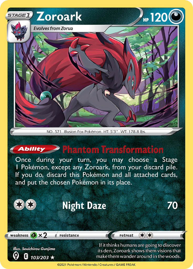 Zoroark (103/203) (Theme Deck Exclusive) [Sword & Shield: Evolving Skies] | Exor Games Truro