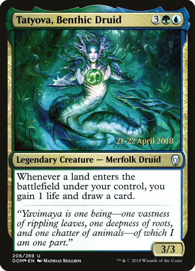 Tatyova, Benthic Druid [Dominaria Prerelease Promos] | Exor Games Truro