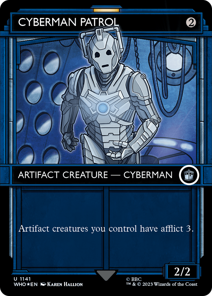 Cyberman Patrol (Showcase) (Surge Foil) [Doctor Who] | Exor Games Truro