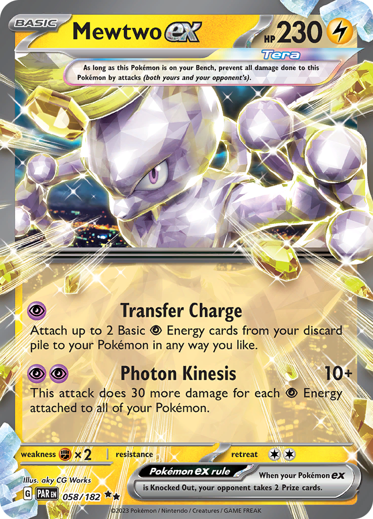 Mewtwo ex (058/182) [Scarlet & Violet: Paradox Rift] | Exor Games Truro