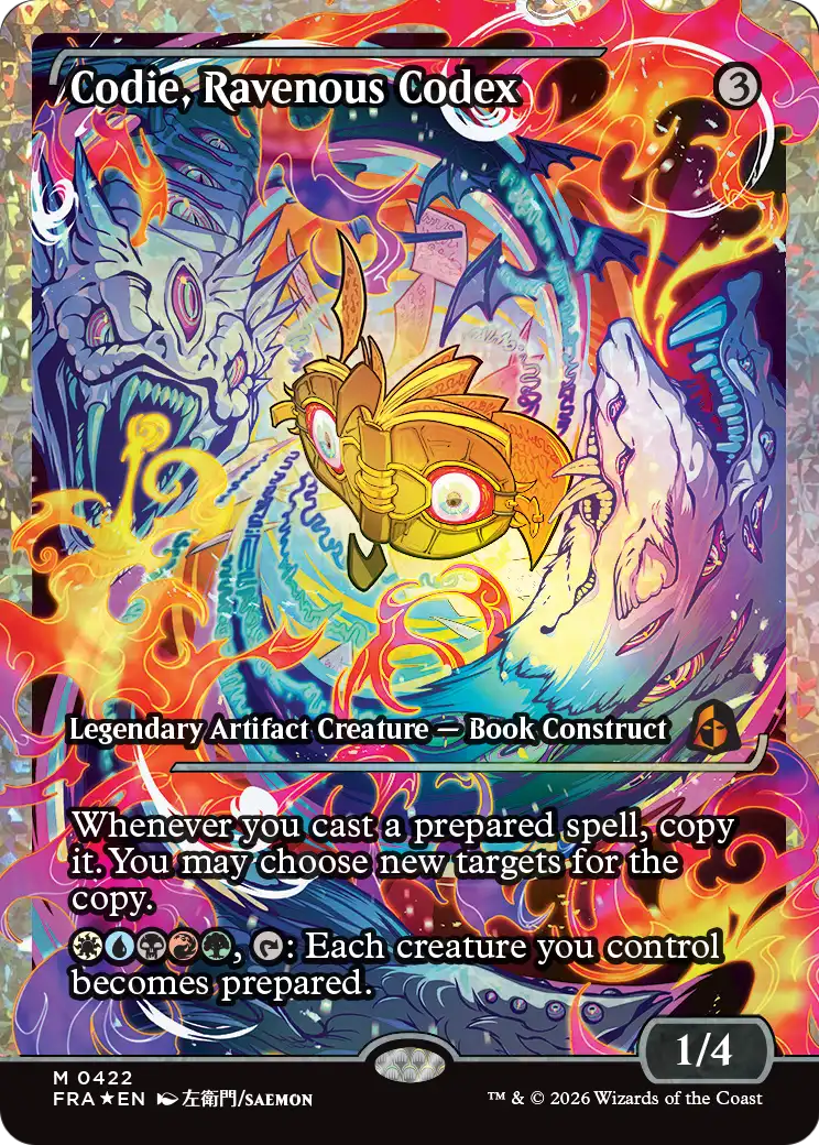 Codie, Ravenous Codex (Showcase) (Fracture Foil) [Reality Fracture] | Exor Games Truro