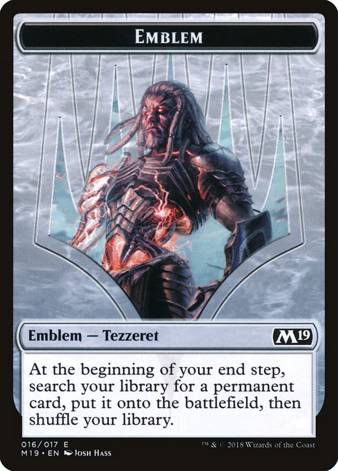 Tezzeret, Artifice Master Emblem [Core Set 2019 Tokens] | Exor Games Truro