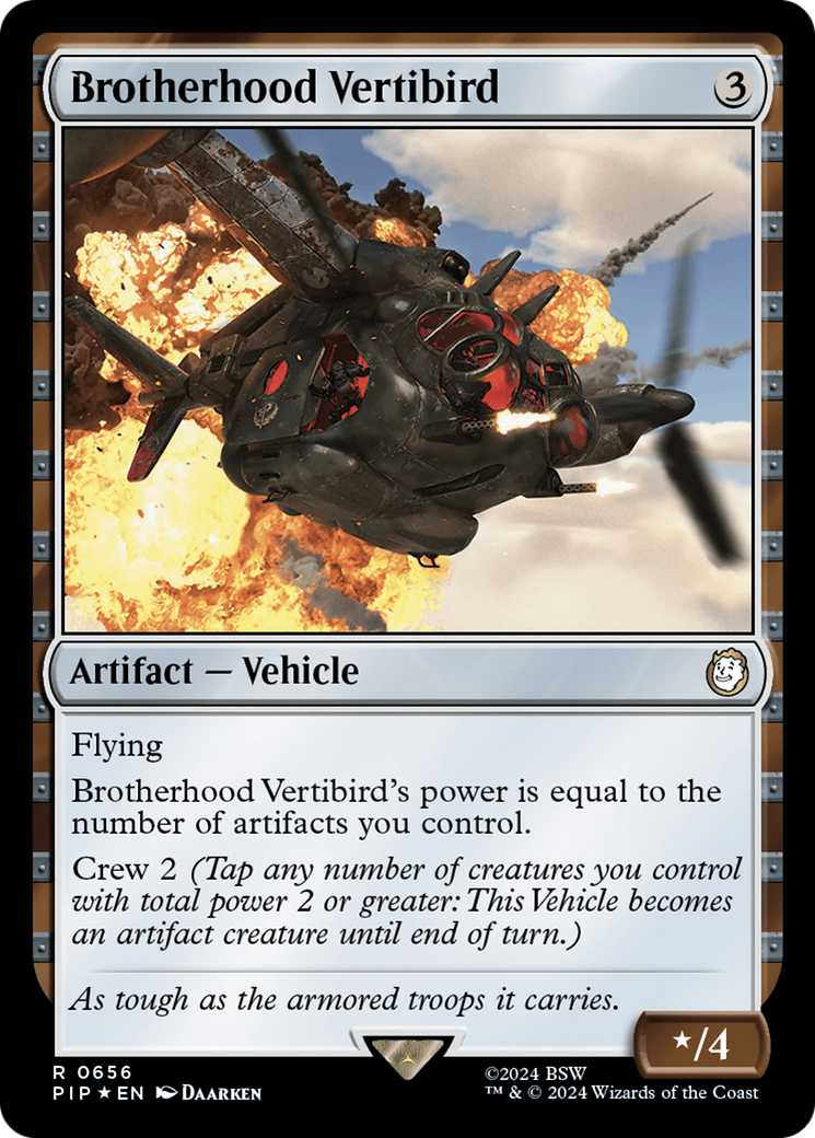 Brotherhood Vertibird (Surge Foil) [Fallout] | Exor Games Truro