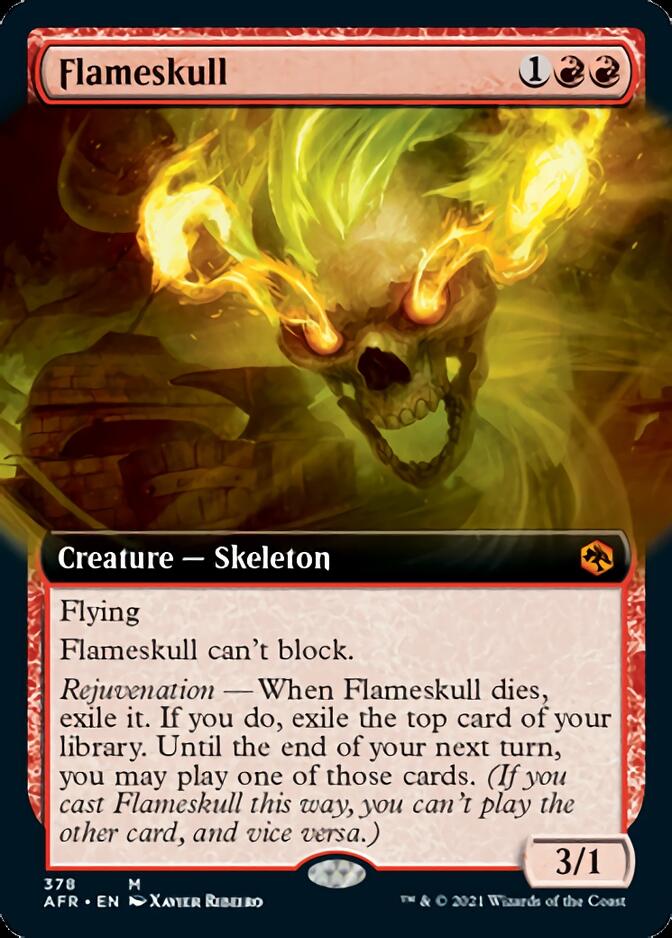 Flameskull (Extended Art) [Dungeons & Dragons: Adventures in the Forgotten Realms] | Exor Games Truro