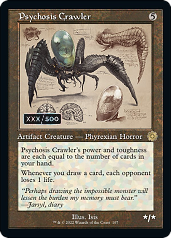 Psychosis Crawler (Retro Schematic) (Serialized) [The Brothers' War Retro Artifacts] | Exor Games Truro