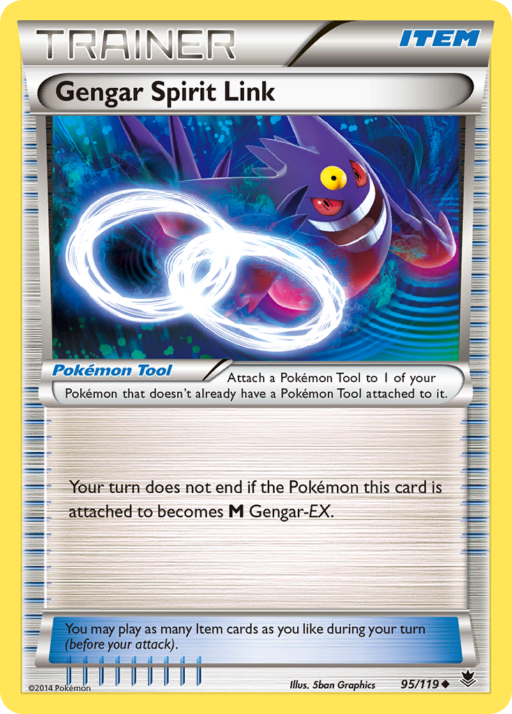 Gengar Spirit Link (95/119) [XY: Phantom Forces] | Exor Games Truro