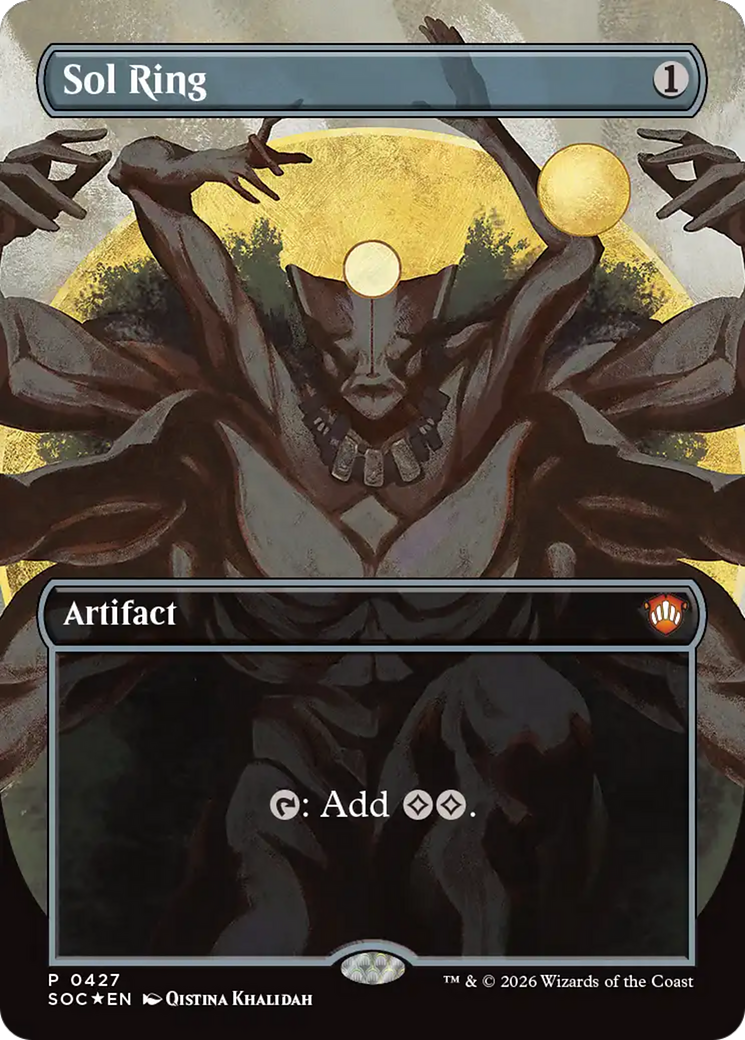 Sol Ring (Borderless) [Secrets of Strixhaven Commander] | Exor Games Truro