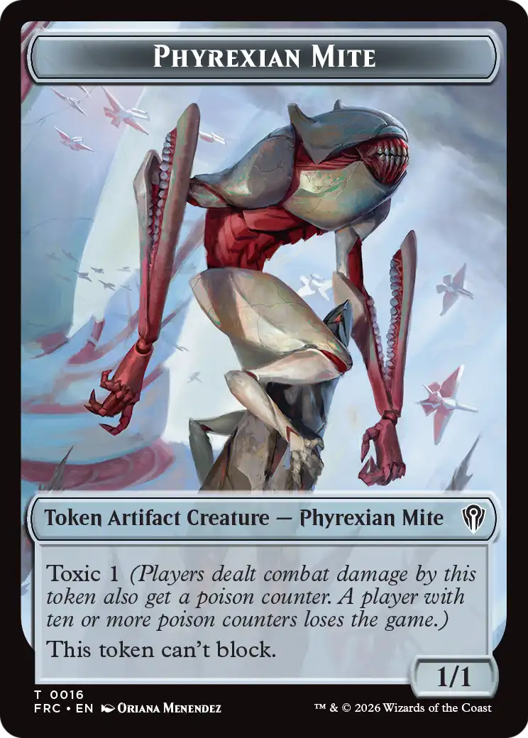 Citizen // Phyrexian Mite Double-Sided Token [Reality Fracture Commander Tokens] | Exor Games Truro