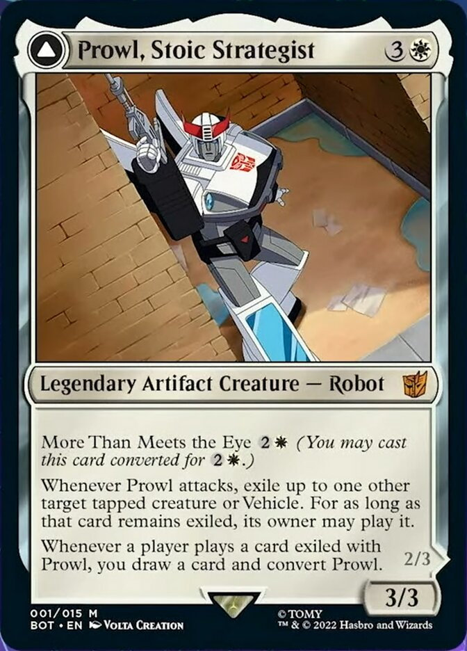 Prowl, Stoic Strategist // Prowl, Pursuit Vehicle [Transformers] | Exor Games Truro