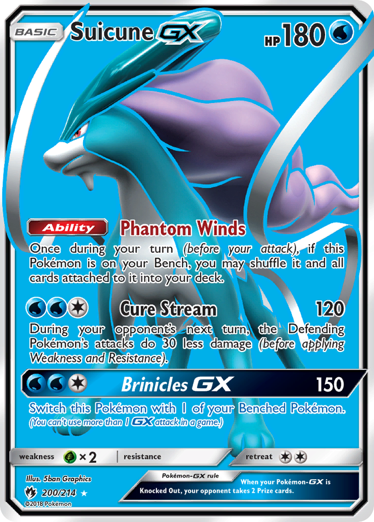Suicune GX (200/214) [Sun & Moon: Lost Thunder] | Exor Games Truro