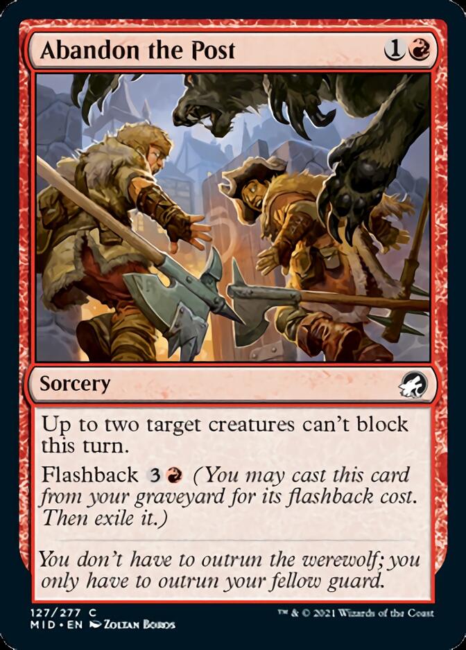 Abandon the Post [Innistrad: Midnight Hunt] | Exor Games Truro