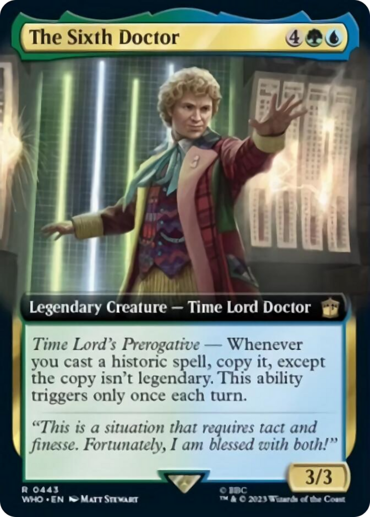 The Sixth Doctor (Extended Art) [Doctor Who] | Exor Games Truro