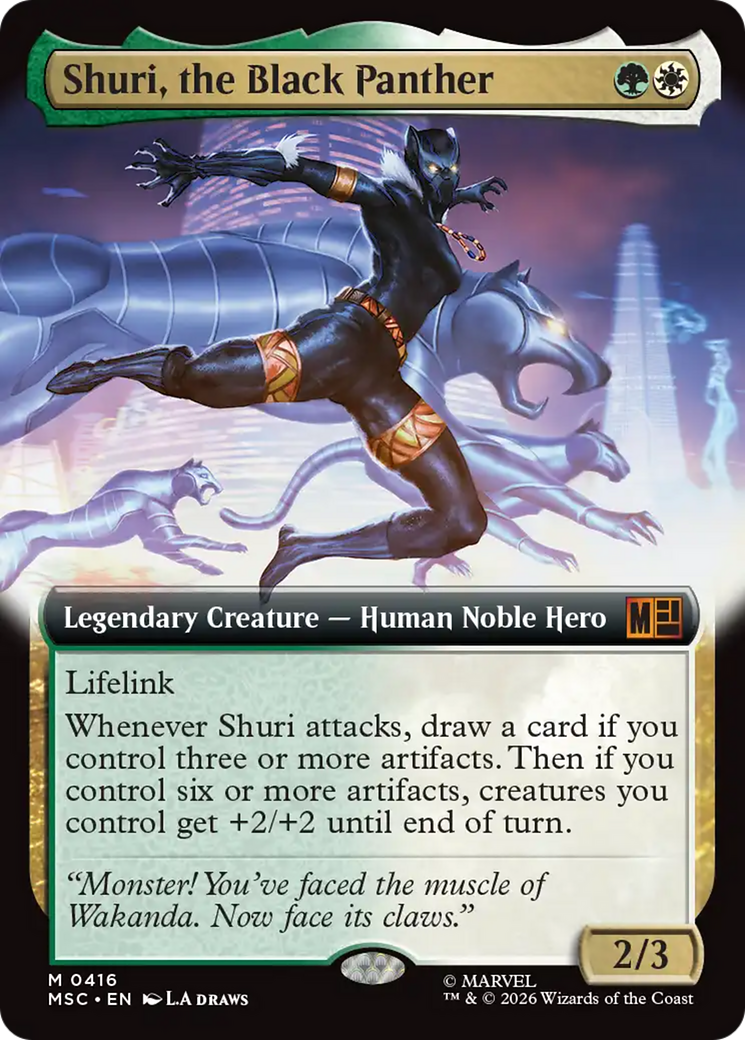 Shuri, the Black Panther (Extended Art) [Marvel Super Heroes Commander] | Exor Games Truro