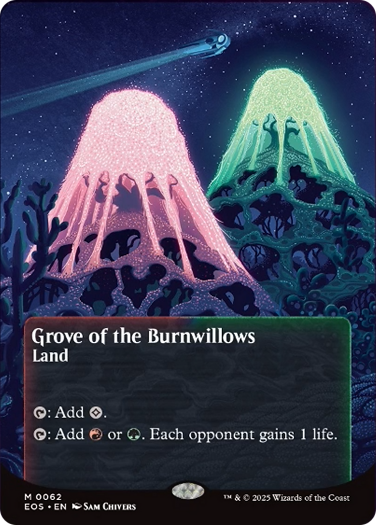 Grove of the Burnwillows (0062) (Borderless) [Edge of Eternities: Stellar Sights] | Exor Games Truro