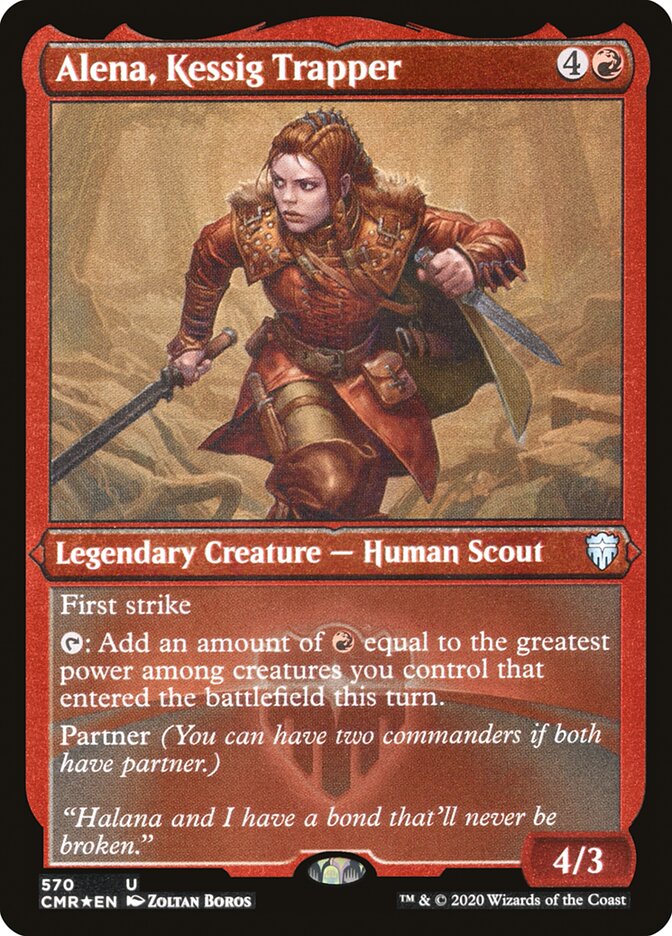 Alena, Kessig Trapper (Foil Etched) [Commander Legends] | Exor Games Truro