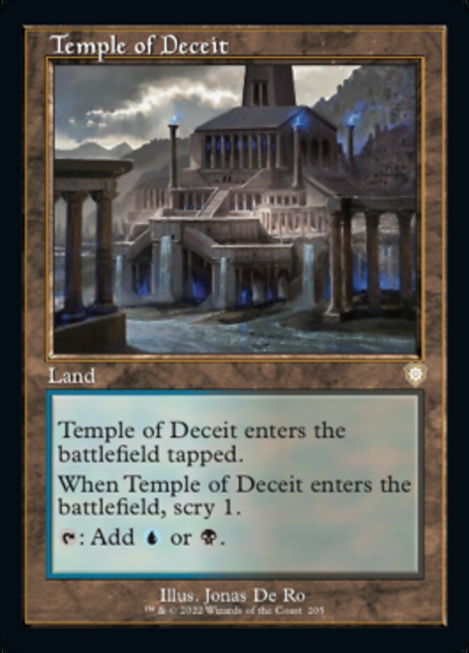 Temple of Deceit (Retro) [The Brothers' War Commander] | Exor Games Truro