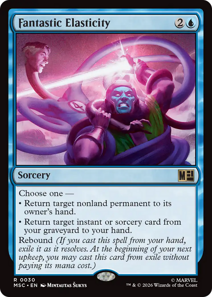 Fantastic Elasticity (Surge Foil) [Marvel Super Heroes Commander] | Exor Games Truro