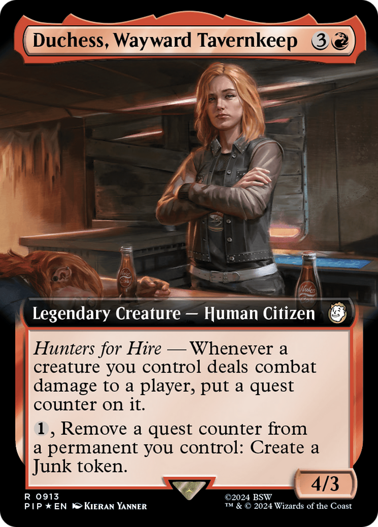 Duchess, Wayward Tavernkeep (Extended Art) (Surge Foil) [Fallout] | Exor Games Truro