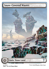 Snow-Covered Wastes (White Border) [Mystery Booster 2] | Exor Games Truro