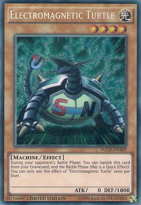 Electromagnetic Turtle [YGLD-ENA00] Secret Rare | Exor Games Truro