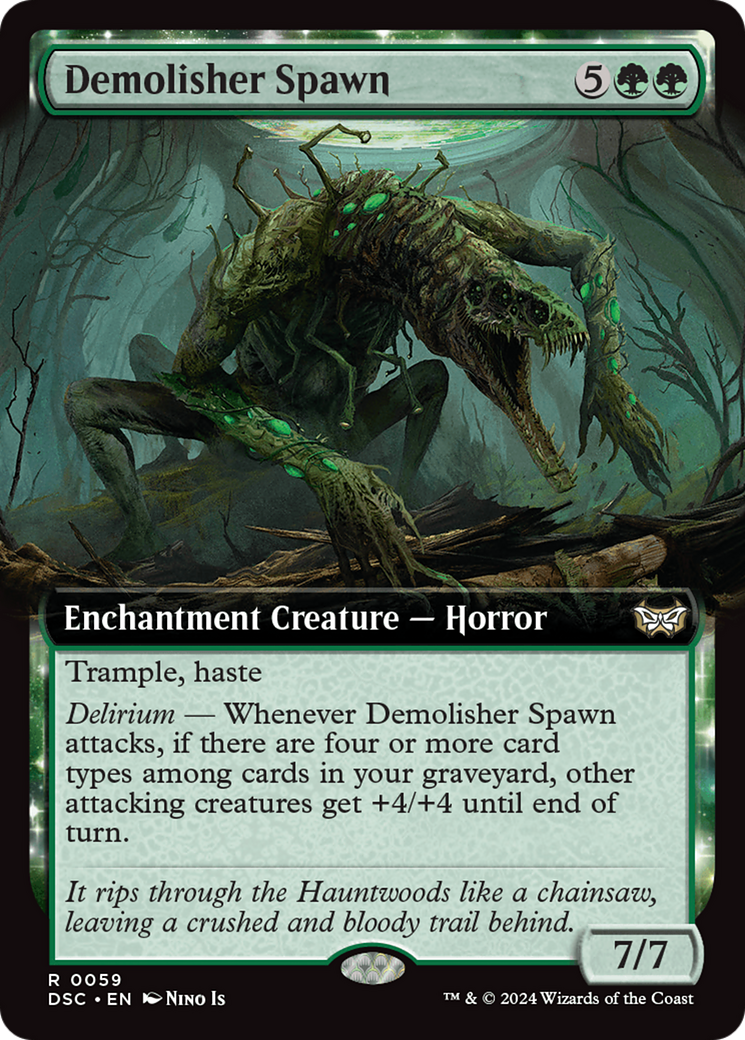 Demolisher Spawn (Extended Art) [Duskmourn: House of Horror Commander] | Exor Games Truro