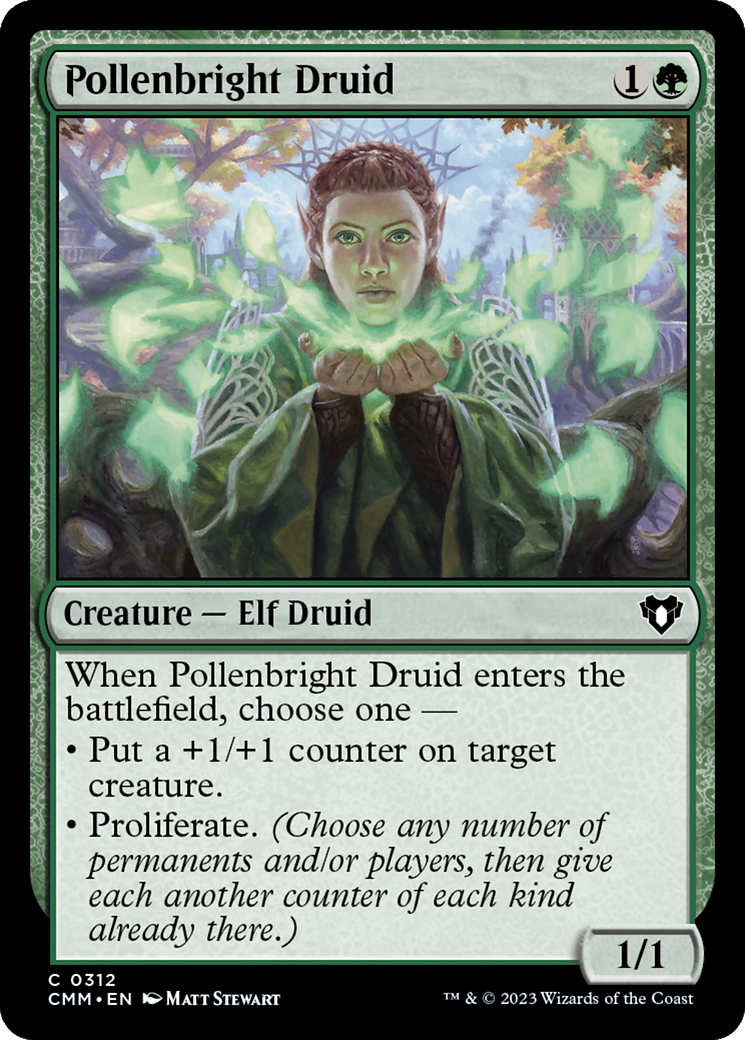 Pollenbright Druid [Commander Masters] | Exor Games Truro