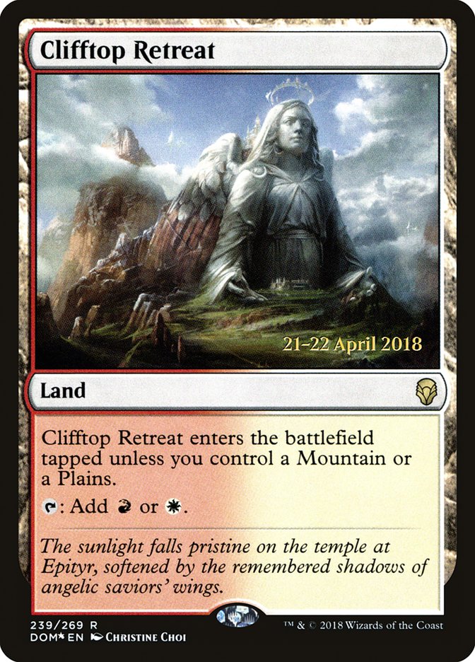 Clifftop Retreat [Dominaria Prerelease Promos] | Exor Games Truro