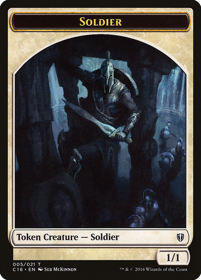 Soldier // Squid Double-Sided Token [Commander 2016 Tokens] | Exor Games Truro