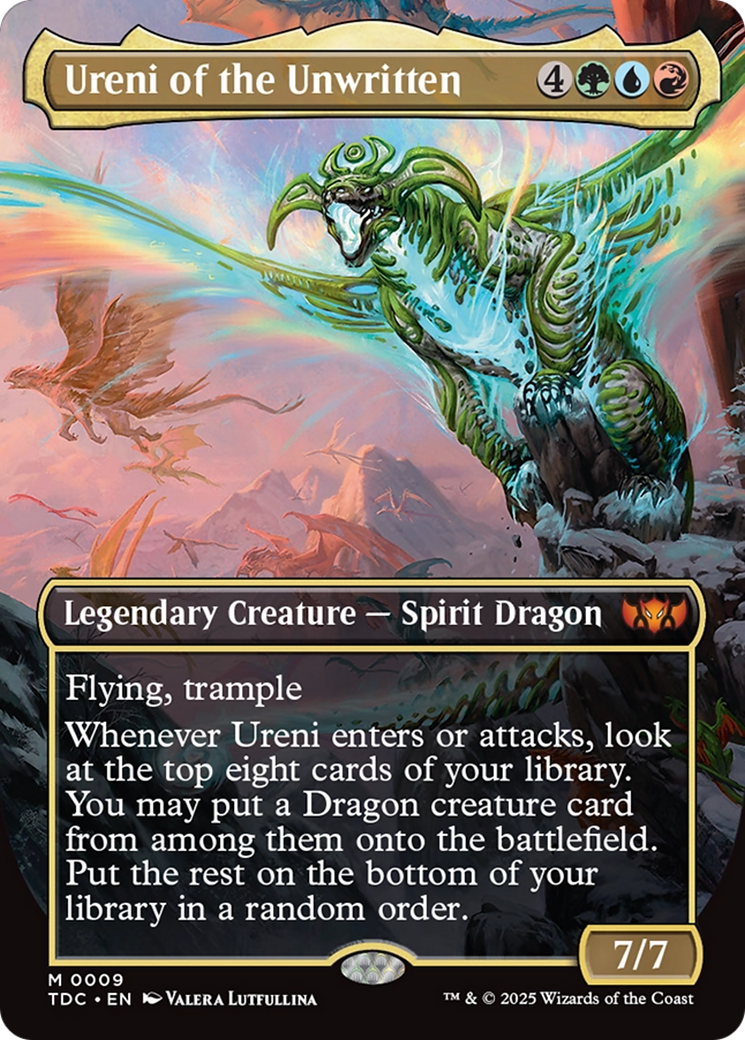 Ureni of the Unwritten (Borderless) [Tarkir: Dragonstorm Commander] | Exor Games Truro