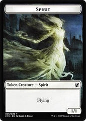 Spirit // Human Double-Sided Token [Commander 2019 Tokens] | Exor Games Truro