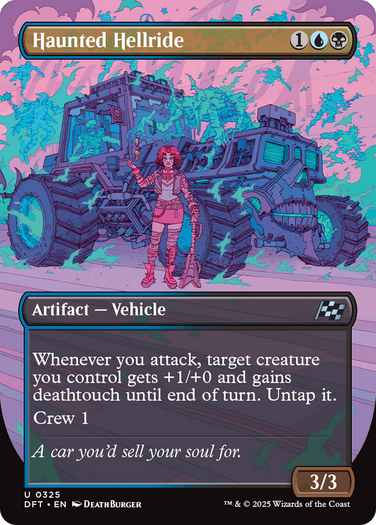 Haunted Hellride (Borderless) [Aetherdrift] | Exor Games Truro