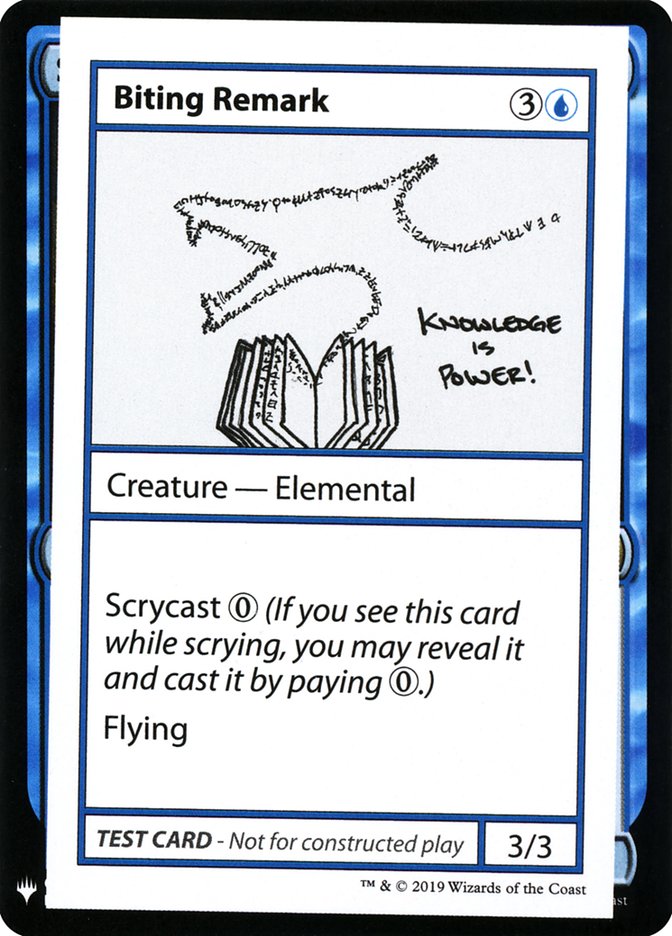 Biting Remark [Mystery Booster Playtest Cards] | Exor Games Truro