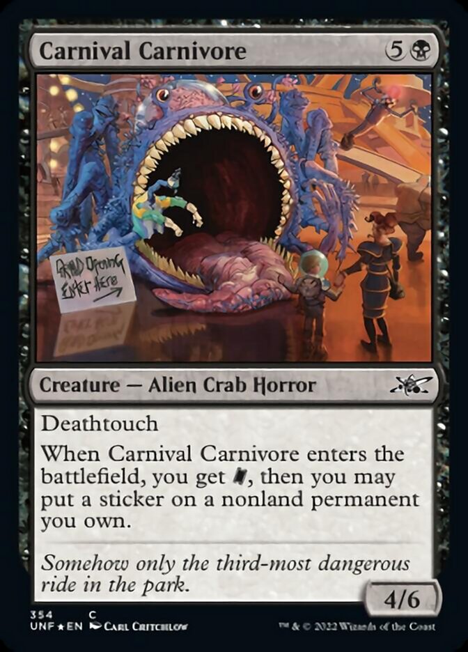 Carnival Carnivore (Galaxy Foil) [Unfinity] | Exor Games Truro