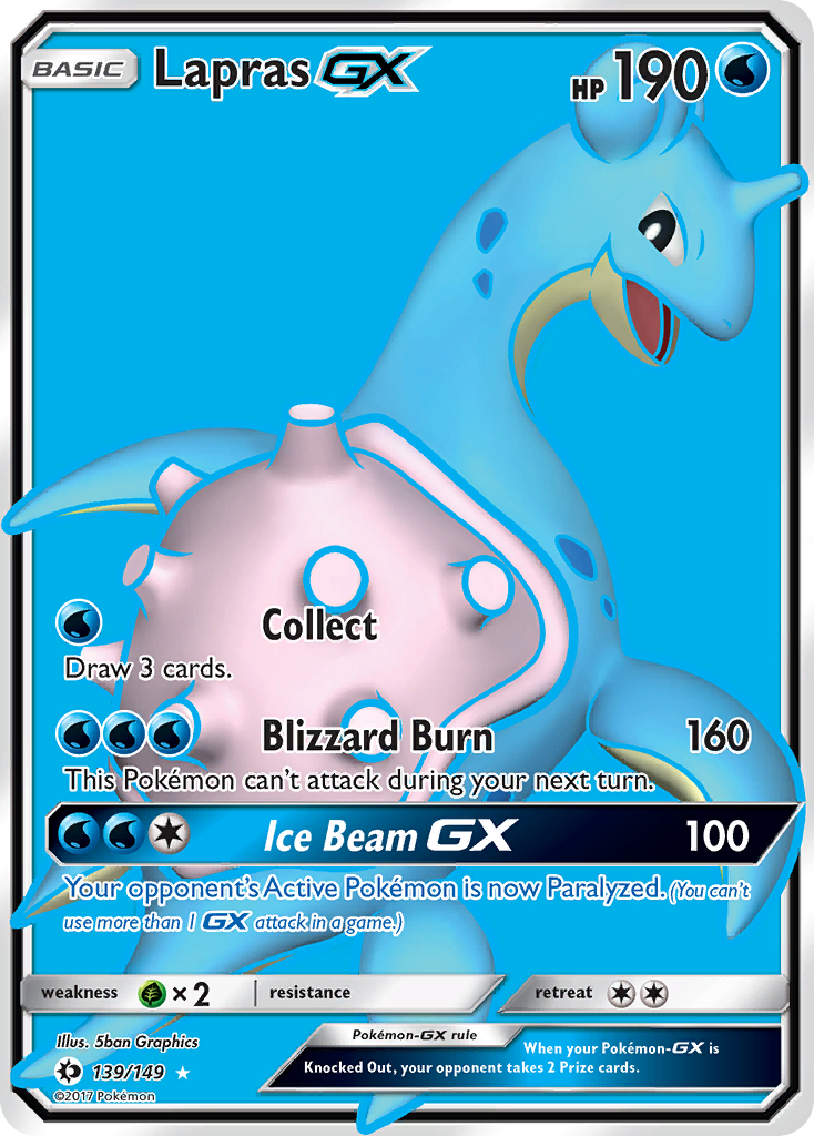 Lapras GX (139/149) [Sun & Moon: Base Set] | Exor Games Truro