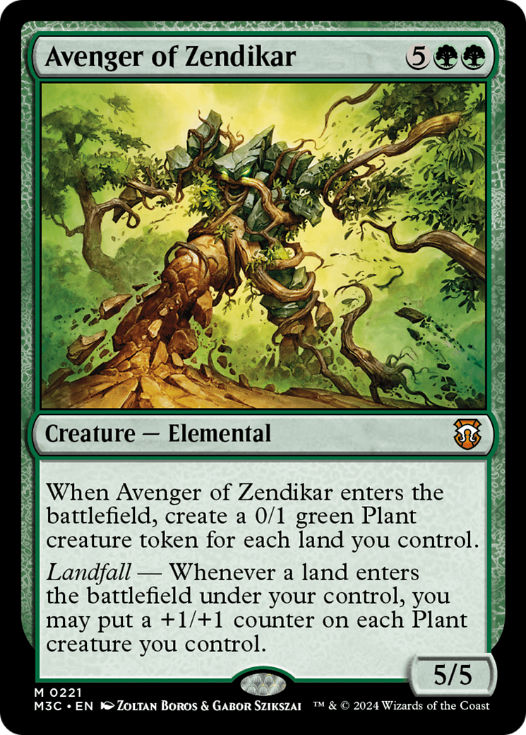 Avenger of Zendikar (Ripple Foil) [Modern Horizons 3 Commander] | Exor Games Truro